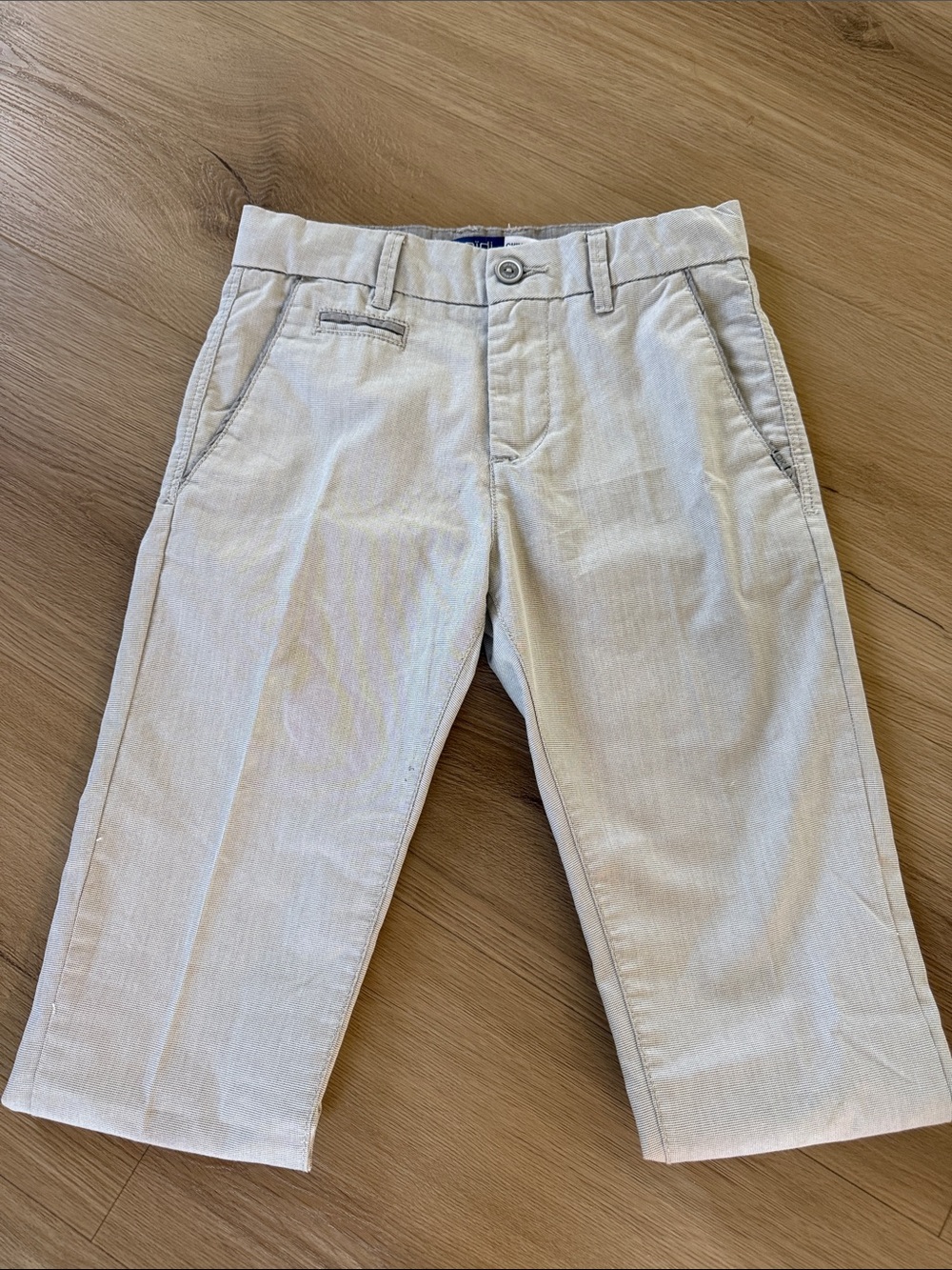 OKAIDI grey/light neutral slim chino pants - Boys 10y